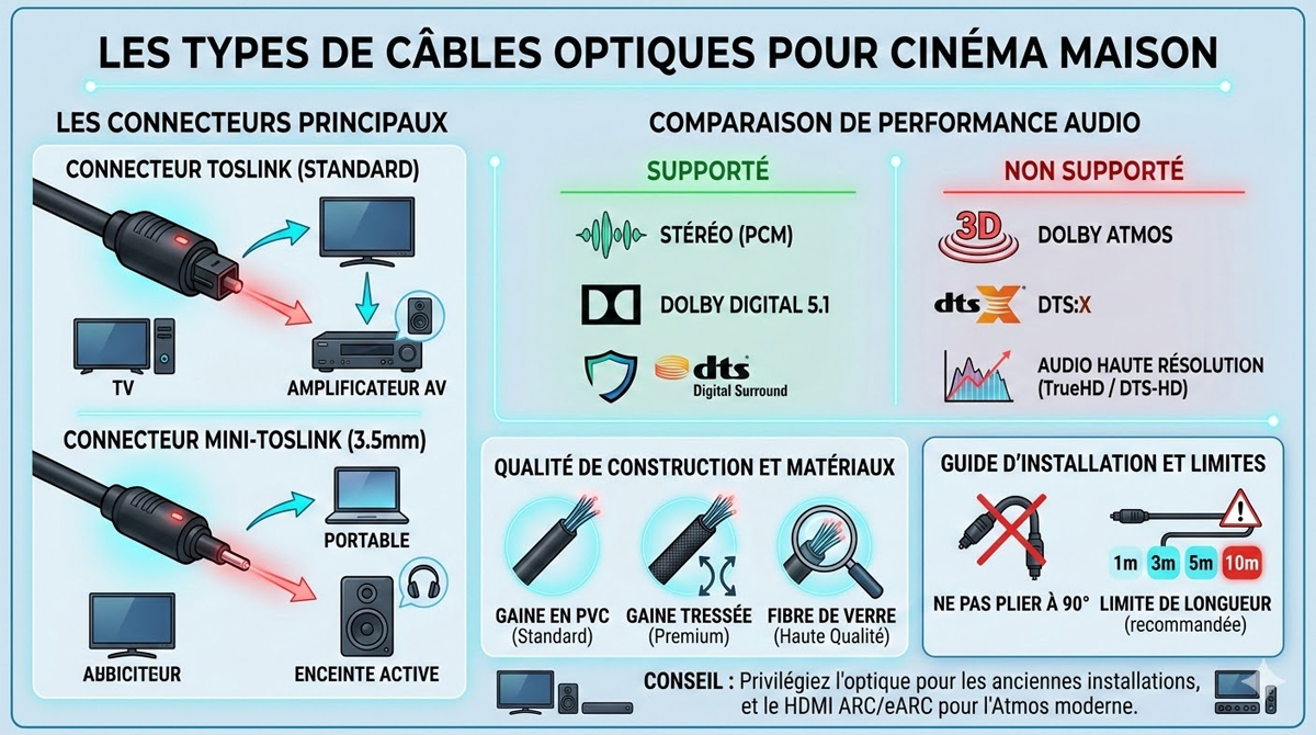 Signal rouge du cable optique